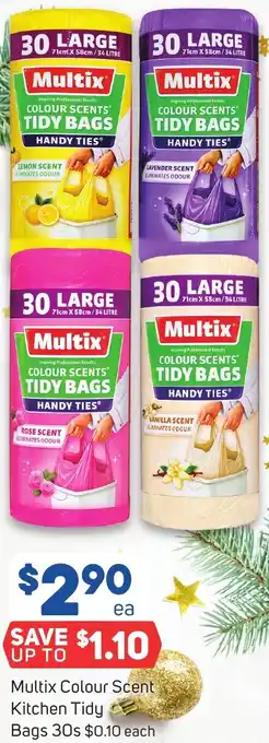 Foodland Multix Colour Scent Kitchen Tidy Bags 30s offer