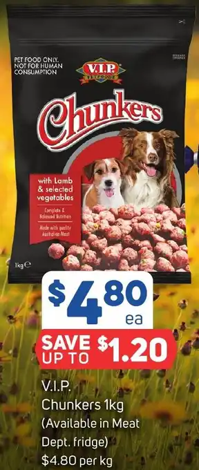 Foodland V.I.P. Chunkers 1kg offer