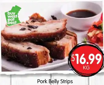 Spudshed Pork Belly Strips offer