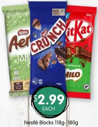 Spudshed Nestlé Blocks 118g- 180g offer