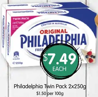 Spudshed Philadelphia Twin Pack 2x250g offer