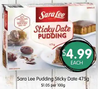 Spudshed Sara Lee Pudding Sticky Date 475g offer