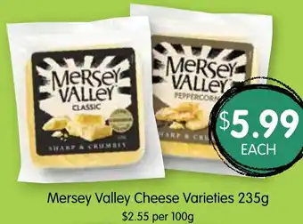 Spudshed Mersey Valley Cheese Varieties 235g offer