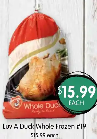 Spudshed Luv A Duck Whole Frozen #19 offer