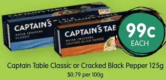 Spudshed Captain Table Classic or Cracked Black Pepper 125g offer