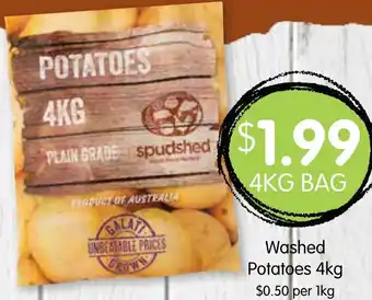 Spudshed Washed Potatoes 4kg offer
