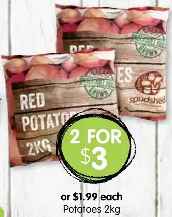 Spudshed Potatoes 2kg offer