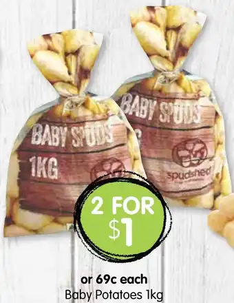 Spudshed Baby Potatoes 1kg offer