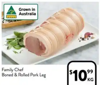 Foodworks Family Chef Boned & Rolled Pork Leg offer