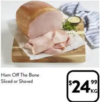 Foodworks Ham Off The Bone Sliced or Shaved offer