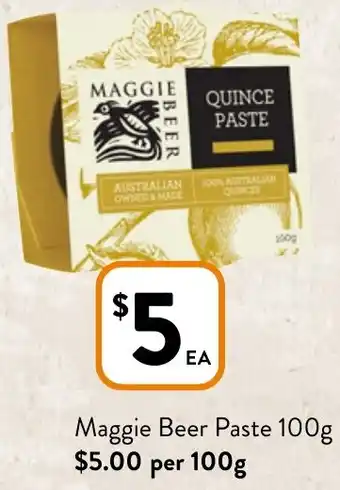 Foodworks Maggie Beer Paste 100g offer