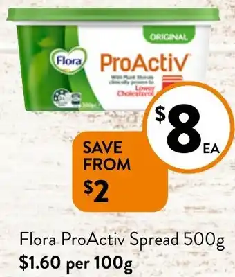Foodworks Flora ProActiv Spread 500g offer