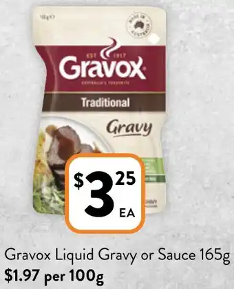 Foodworks Gravox Liquid Gravy or Sauce 165g offer