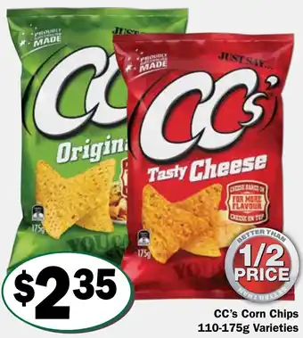 Friendly Grocer CC's Corn Chips 110-175g offer