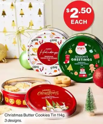 Christmas Butter Cookies Tin 114g