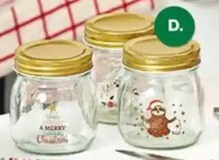 Christmas Glass Preserving Jar 300mL