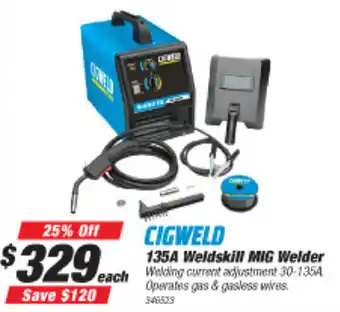 Cigweld Weldskill MIG Welder 135A