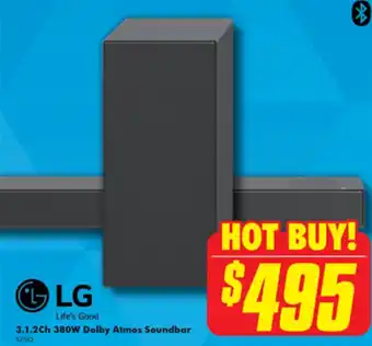 The Good Guys 3.1.2Ch 380W Dolby Atmos Soundbar offer