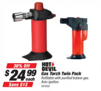 Hot Devil Gas Torch Twin Pack