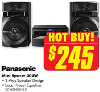 The Good Guys Panasonic Mini System 300W offer