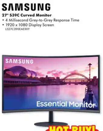 The Good Guys 27* S39C Curved Monitor offer
