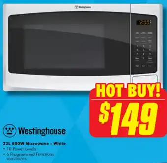 The Good Guys 23L 800W Microwave - White offer