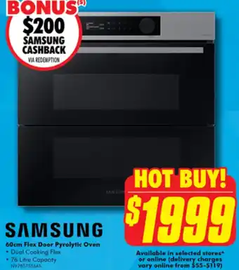 The Good Guys 60cm Flex Door Pyrolytic Oven offer