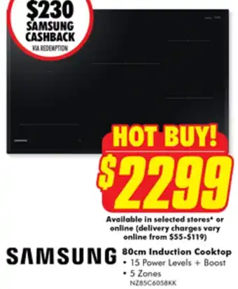 The Good Guys 80cm Induction Cooktop offer