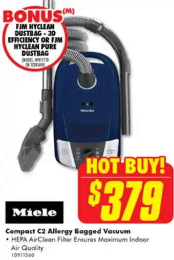 Compact C2 Allergy Bagged Vacuum