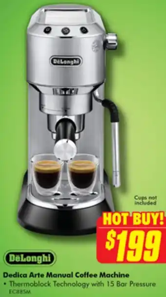 The Good Guys Dedica Arte Manual Coffee Machine offer