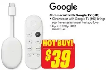 The Good Guys Chromecast with Google TV (HD) offer