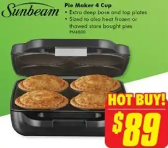 The Good Guys Pie Maker 4 Cup offer