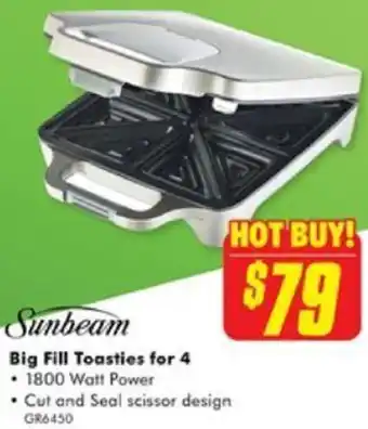 The Good Guys Big Fill Toasties for 4 offer