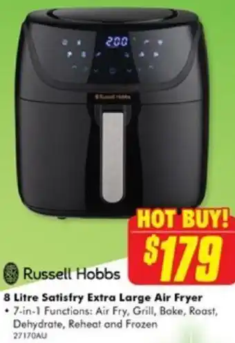 8 Litre Satisfry Extra Large Air Fryer