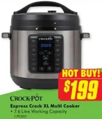 The Good Guys Express Crock XL Multi Cooker offer