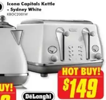 The Good Guys Icona Capitals 4 Slice Toaster - Sydney White offer