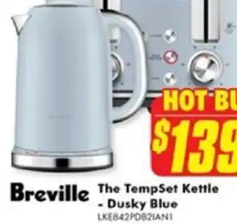 The Good Guys Breville The TempSet Kettle - Dusky Blue offer