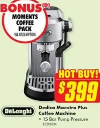 The Good Guys Dedica Maestro Plus Coffee Machine offer