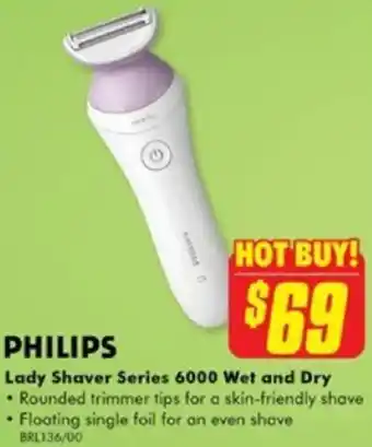 The Good Guys Lady Shaver Series 6000 Wet and Dry offer