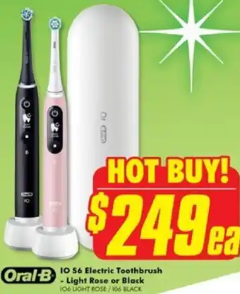 The Good Guys IO 56 Electric Toothbrush - Light Rose or Black offer