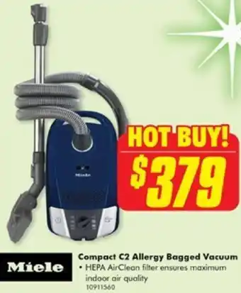 The Good Guys Compact C2 Allergy Bagged Vacuum offer