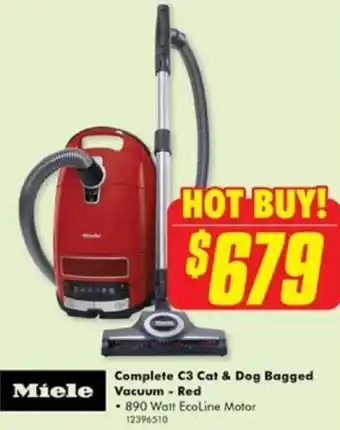 The Good Guys Complete C3 Cat & Dog Bagged Vacuum - Red offer