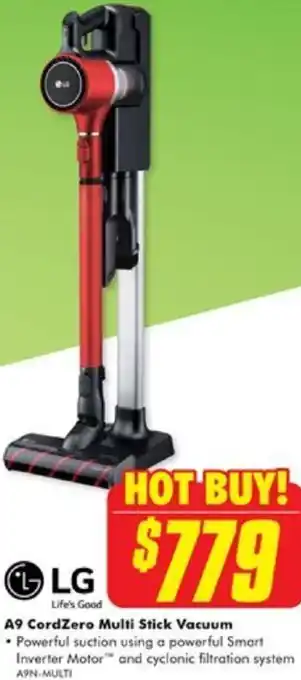 The Good Guys A9 CordZero Multi Stick Vacuum offer