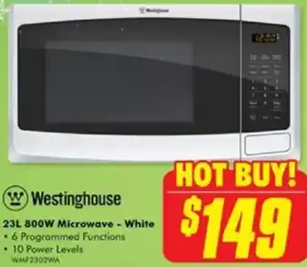 The Good Guys 23L 800W Microwave - White offer