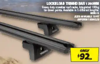 Autobarn LOCKNLOAD TRIMHD BAR 1250MM offer