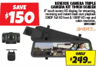 Autobarn REVERSE CAMERA TRIPLE CAMERA KIT TOUCH SCREEN offer