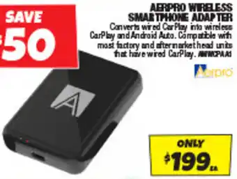 Autobarn AERPRO WIRELESS SMARTPHONE ADAPTER offer