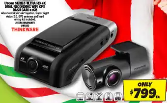 Autobarn U1000 SERIES ULTRA HD 4K DUAL RECORDING WIFI GPS DASH CAM 32GB offer