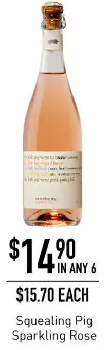 Dan Murphy's Squealing Pig Sparkling Rose offer
