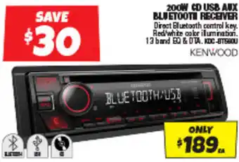 Autobarn 200W CD USB AUX BLUETOOTH RECEIVER offer